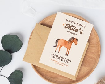 Deco Anniversaire Cheval Cartes D'invitation Anniversaire Love Cheval Carte D'invitation Anniversaire Fille