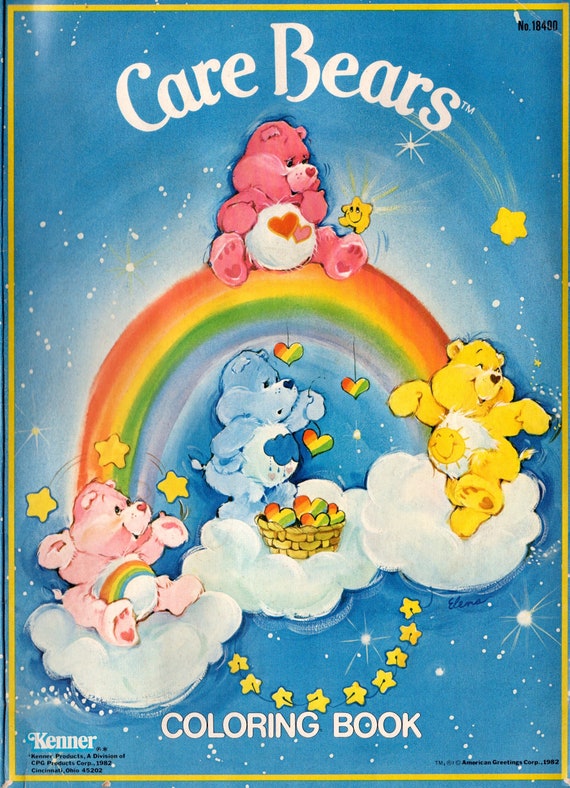 PDF File 1982 Care Bears KENNER Coloring Book 10 Pages | Etsy