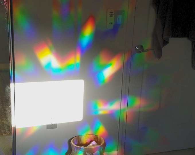 Rainbow Maker Window Stickers: Prism Suncatcher, Home Decor (Set of 4)