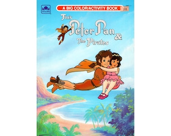 PDF File 1991's Fox's Peter Pan & The Pirates Coloring Activity Book 10 Pages