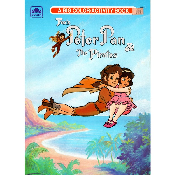 PDF File 1991's Fox's Peter Pan & The Pirates Coloring Activity Book 10 Pages