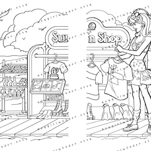Archivo PDF: California Dream BARBIE Golden Coloring Book (10 páginas) imagen 2