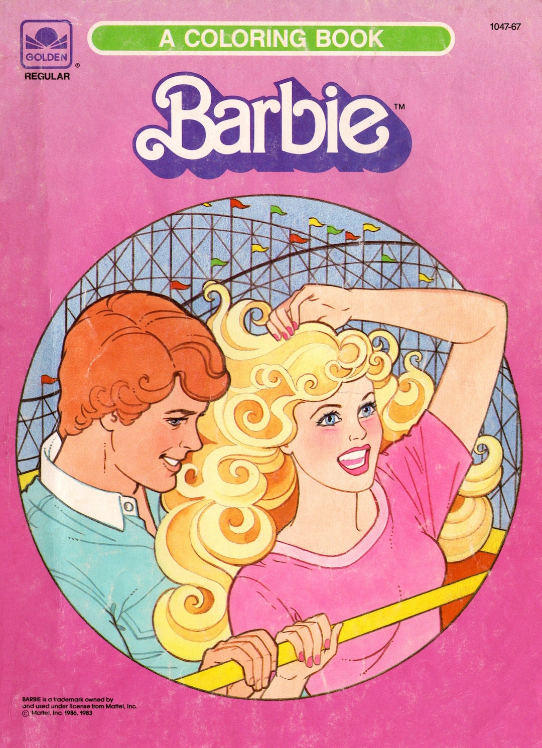 PDF File Barbie & Ken at the Theme Park GOLDEN Coloring Book - Etsy