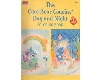 NEW! PDF File Care Bear Cousins Day and Night Coloring Book 10 Pages