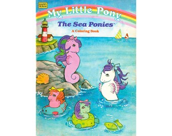 Archivo PDF 1985 Los Ponis Marinos My Little Pony Libro para colorear 10 páginas