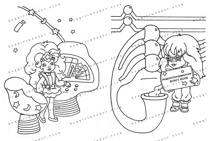 1987 Moondreamers Coloring Book: Who's Who in Starry up (PDF File) - Etsy