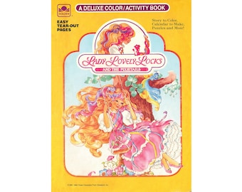 Archivo PDF 1987 Lady Lovely Locks and The Pixietails Libro de actividades para colorear de lujo 10 páginas