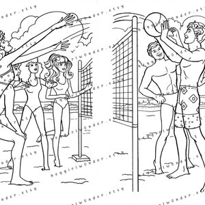 Archivo PDF: California Dream BARBIE Golden Coloring Book (10 páginas) imagen 5
