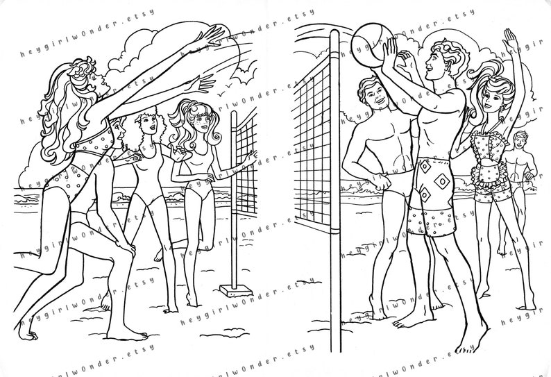 Archivo PDF: California Dream BARBIE Golden Coloring Book (10 páginas) imagen 5