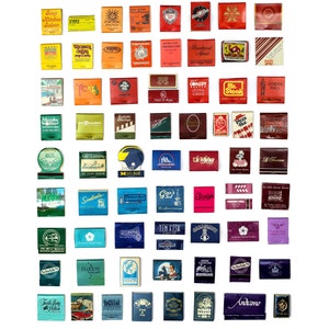 Historic Michigan Vintage Matchbook Collection Glicee Print 16x20 Custom Sizes Available