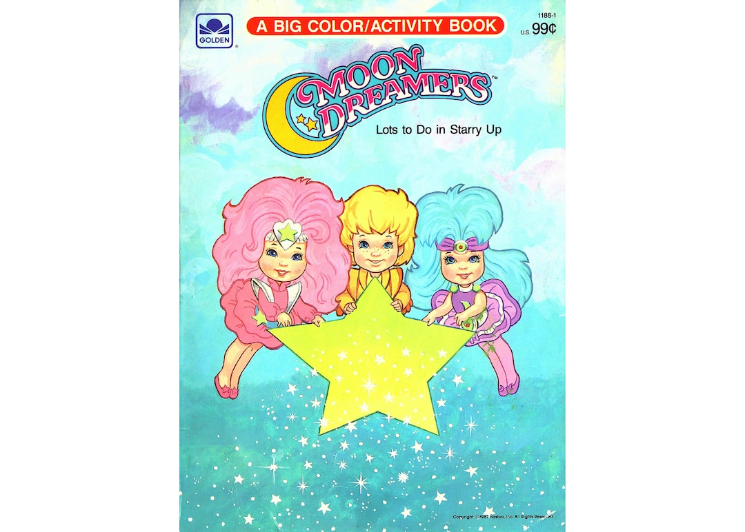 PDF File 1987 Moondreamers A Big Coloring Activity Book 10 Pages - Etsy