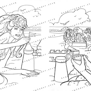 Archivo PDF: California Dream BARBIE Golden Coloring Book (10 páginas) imagen 4