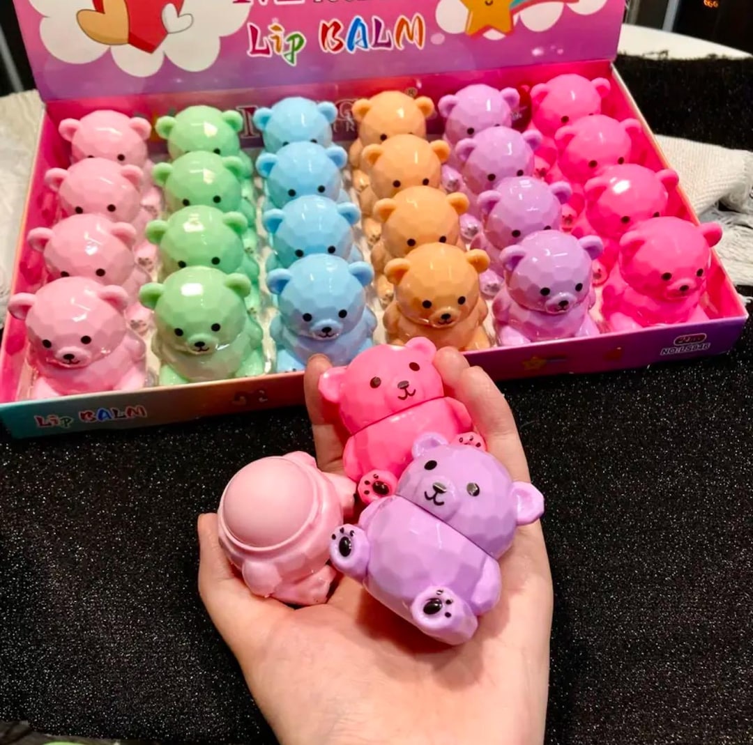 Teddy Bear Lip Balm - Etsy