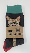 CAT SOCKS for Men | Cat Father Novelty Gift for Cat Lovers | UK Size 6–12 | Cat Gifts For Guys Dad Husband Birthday Christmas Father's Day