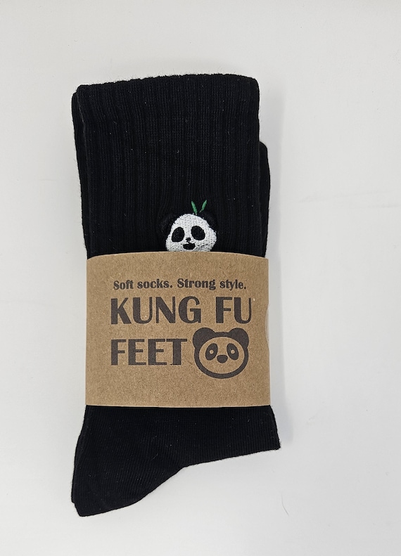 Chaussettes PANDA pour homme Kung Fu, tailles cadeau 5-11 mélange