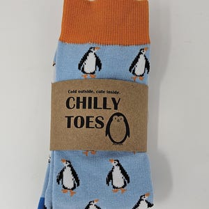 PENGUIN SOCKS Size 6–12 | 1 Pair Cotton Blend Men&#39;s Gift Ideas For Him Dad Son Boyfriend Brother Birthday Christmas Father&#39;s Day Gifts