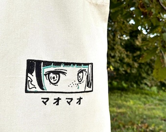 Tote bag by Maomao - The Apothecary&#39;s Diaries. Embroidered designs. Not sublimated.