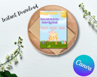 Sweet Spring Easter Egg Hunt Invitation