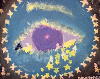 Celestial Original Hand-Painted Art - &quot;The Mother of the Stars&quot;
