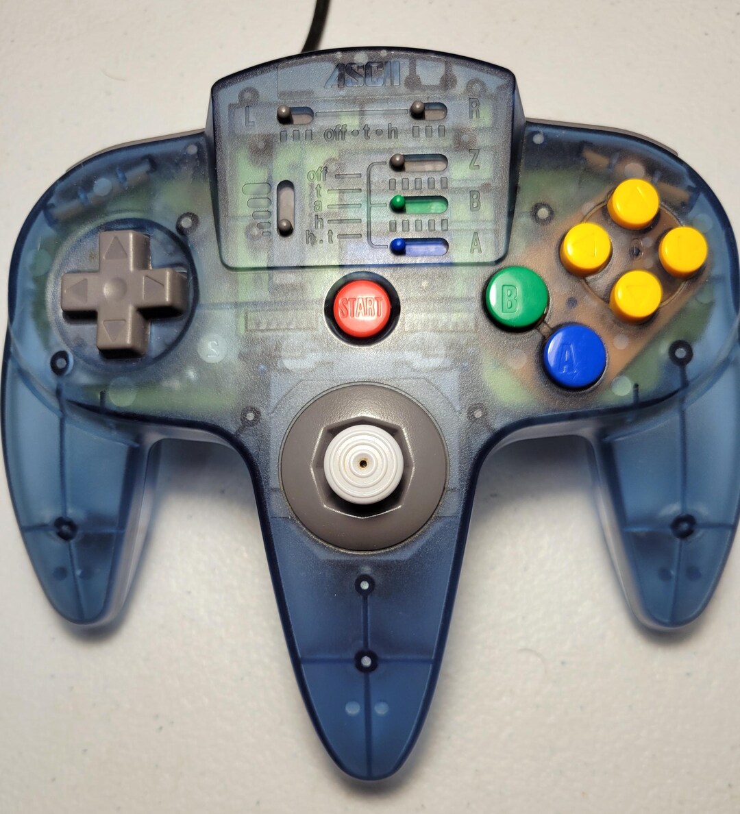 N64 Turbo Controller Ascii Clear Blue Japan Exclustive Great Condition ...