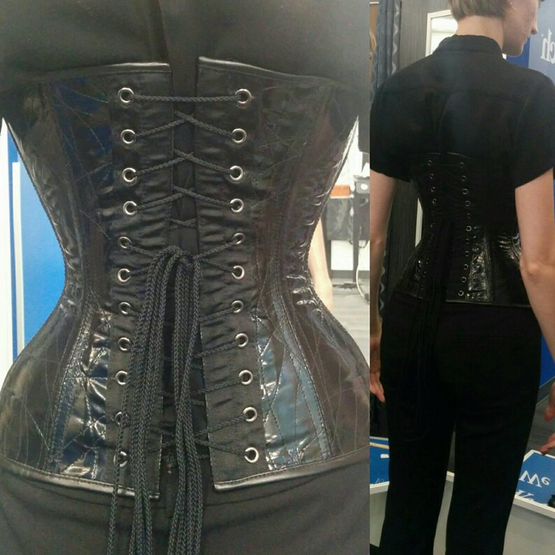 Super Curvy Quilted PVC Underbust Corset Etsy