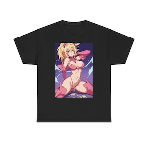 Anime Shirt für Ihn, Unisex Schwere Baumwolle T-Shirt - Japanisches Manga Grafik T-Shirt, Otaku Geschenk, Anime Liebhaber Tshirt, Anime Fan Bekleidung, Anime