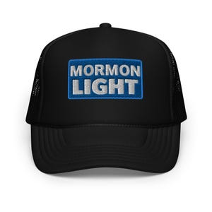 Mormonish &quot;Mormon Light&quot; Trucker Hat – Inspired by Secret Lives of Mormon Wives