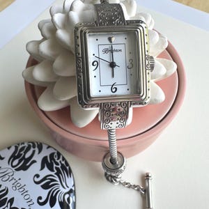 Brighton Short Hills Silver Charm Watch - Retired, Mother\'s Day Gift Brighton Short Hills Charm Watch Silver Plated Toggle Clasp  main image 4