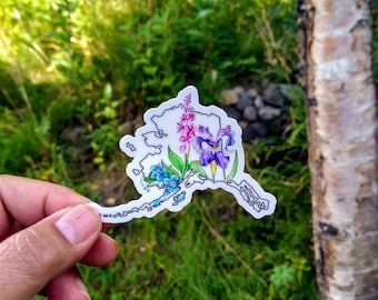 Alaska Wildflowers - Sticker