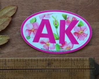 Wild Rose AK - Sticker