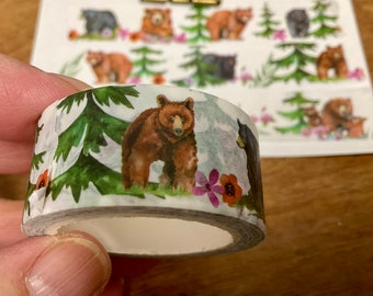 Nature Washi Tape - Bears