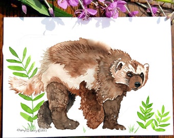 Wolverine | Greeting Card | 5 x 7 card | Cheryl Lacy