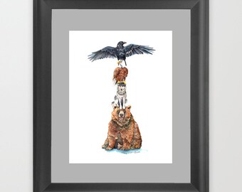 Art Print | Totem | by Cheryl Lacy