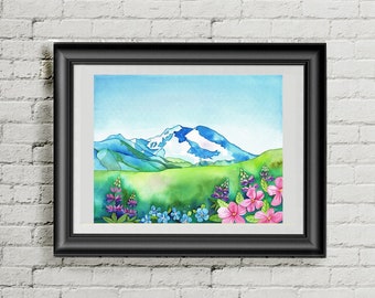 Art print - Denali Lupine by Cheryl Lacy