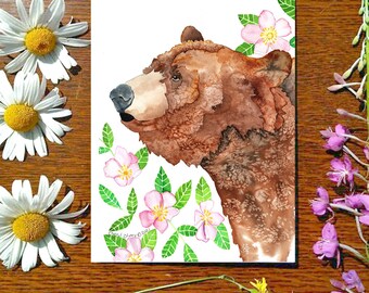 Smell the Roses / Tarjeta de felicitación / 5 x 7 tarjeta / Cheryl Lacy
