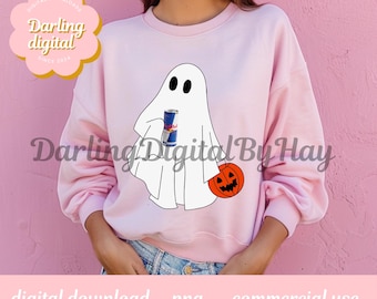 Halloween Red Bull Ghost PNG, funny ghost crew, Halloween gifts, Red Bull Ghost PNG, Cute Ghost PNG, Halloween Red Bull  Ghost