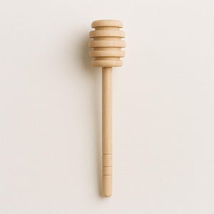 Wooden Honey Dipper Sticks – Natural Mini Honey Drizzlers for Charcuterie – Eco-Friendly Dippers for Honey Jars - 3&quot; & 6&quot;