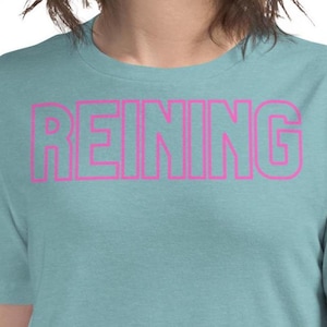 Reining Shirt, Horse Lover Gift, Horse Rider Gift, Horse Owner Gift, Equestrian, Horse Shirt, Horseback Riding, Horse Lover, Equestrian Gift
