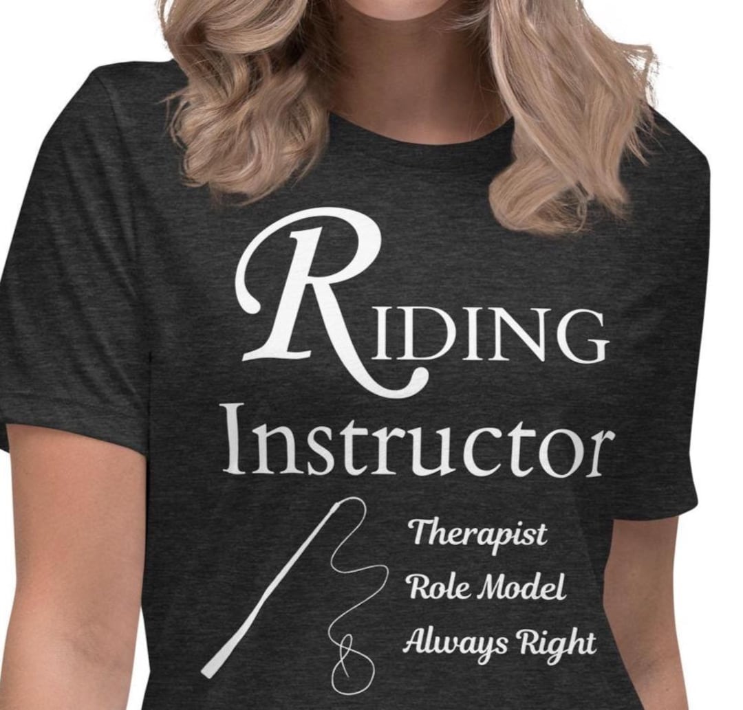 Trendy Riding Lesson Shirts Riding Instructor Women's T-shirt, Riding Instructor Gift, Horse Riding ...