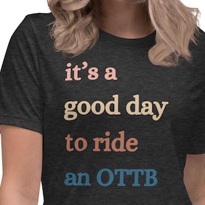 OTTB Shirt, Horse Lover Gift, Horse Rider Gift, Horse Owner Gift, Equestrian, Horseback Riding, Horse Lover, Thoroughbred