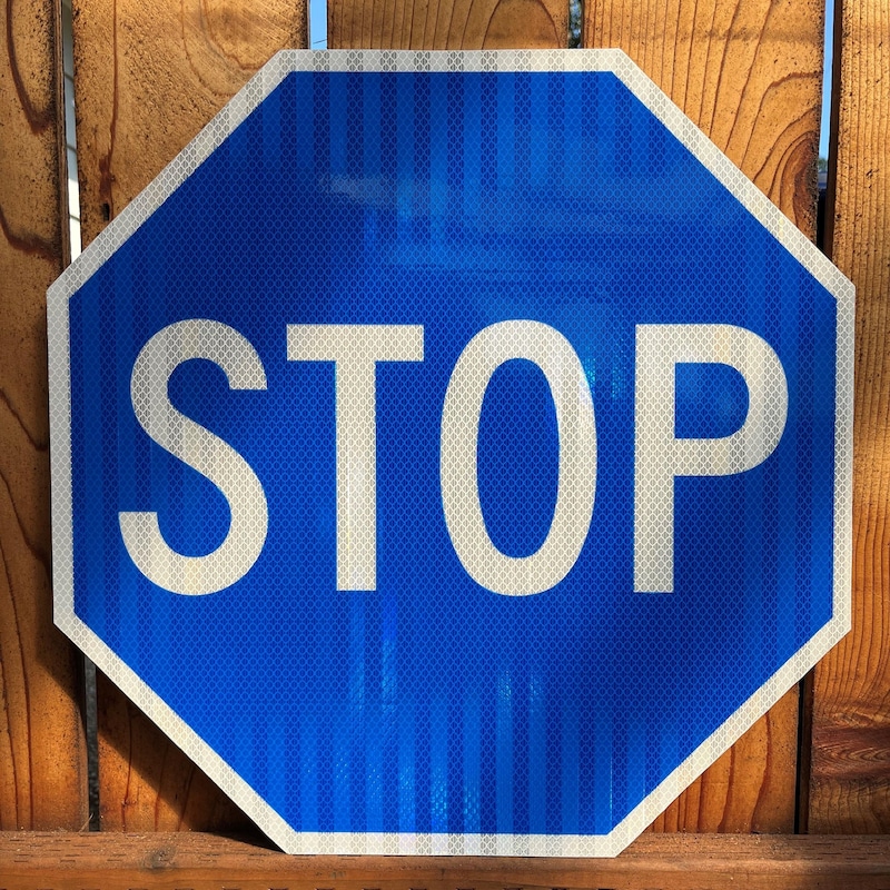 Green Stop Sign - Etsy