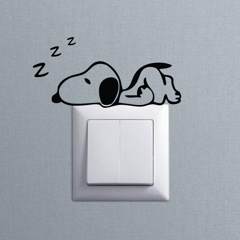 Snoopy Wall Decal - Etsy