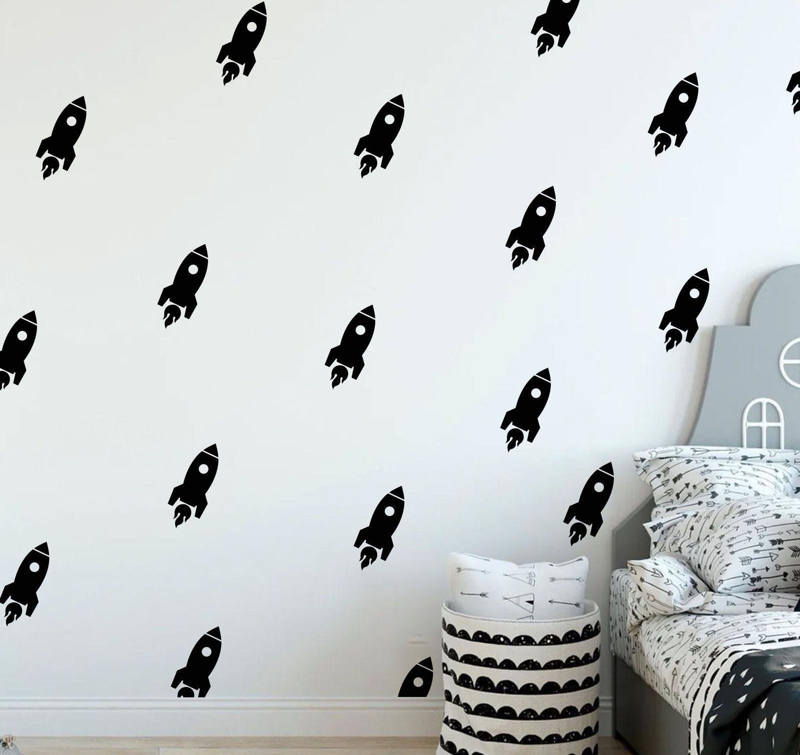 Rocket - Wall Decal Set - Wall Sticker - Children Room - Nursery - Kids ...
