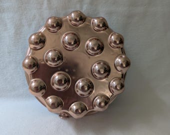 Molde de cobre vintage para gelatina - 4 tazas