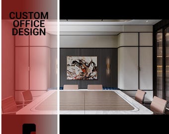 Office Design Service | 3D Rendering & Layout Customization | Digital Interior Planning for Remodel Projects