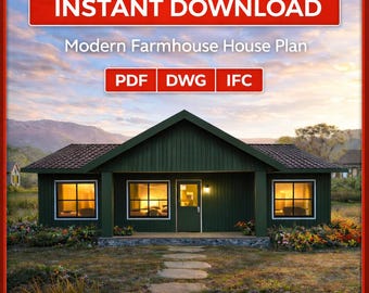 Cottage House Plan PDF – Instant Download Blueprint | Meadowline