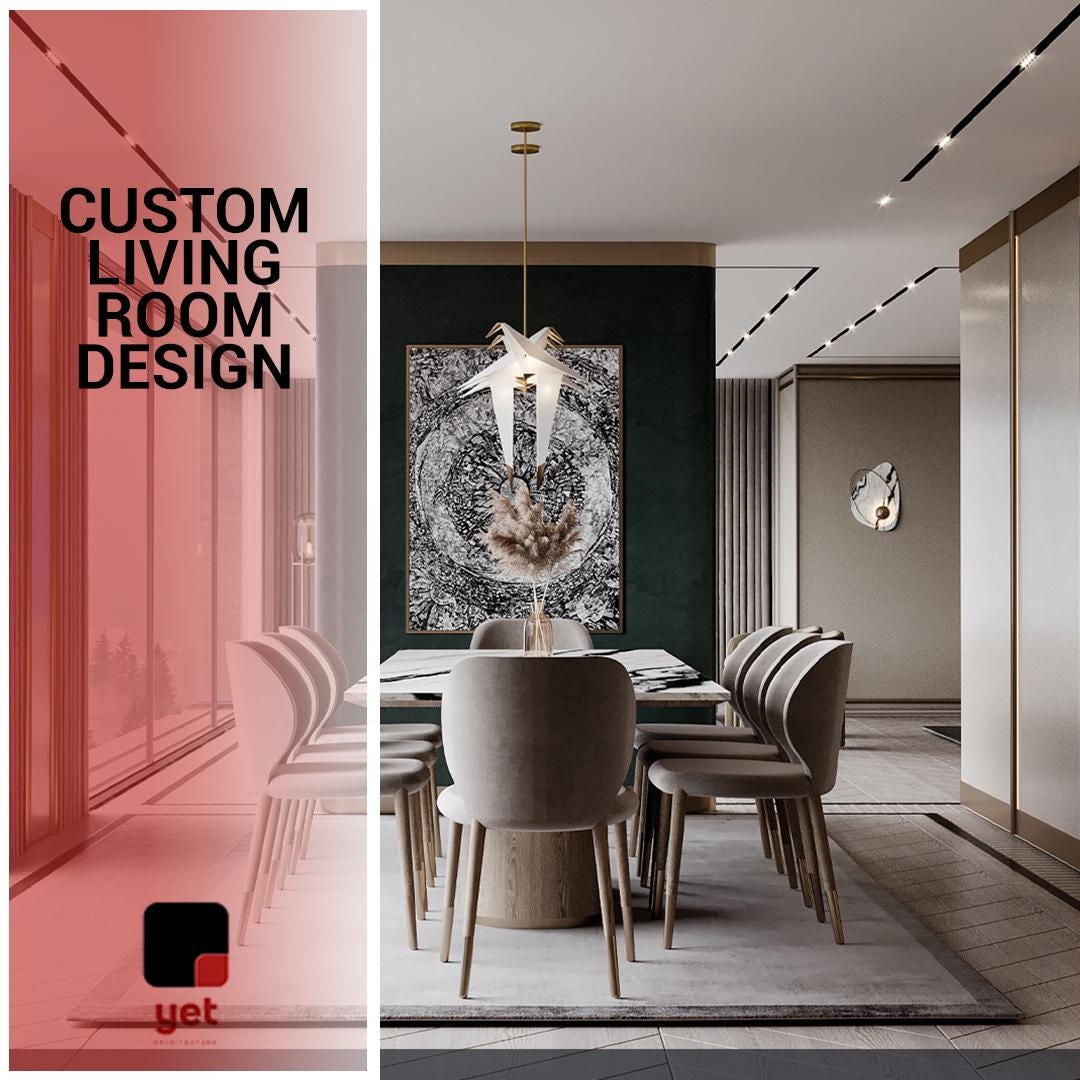 Living Room Design Service | 3D Rendering & Layout Customization ...