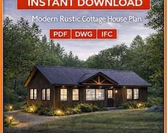 Cottage House Plan PDF – Instant Download Blueprint | Oakfield House