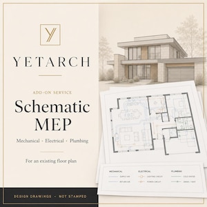 MEP Drawings | Schematic Add-On for Your Floor Plan | PDF & CAD