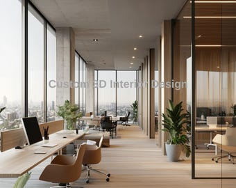 Office Design Service | Custom 3D Workspace Rendering & Space Planning | Build-Ready Commercial Interior Design